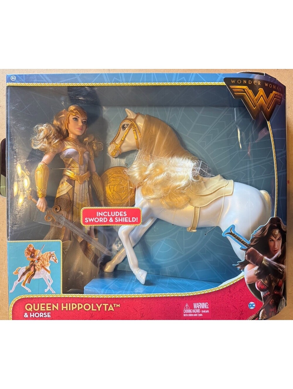 DC Comics Wonder Woman Queen Hippolyta 12" Doll Figure with Horse New Sealed